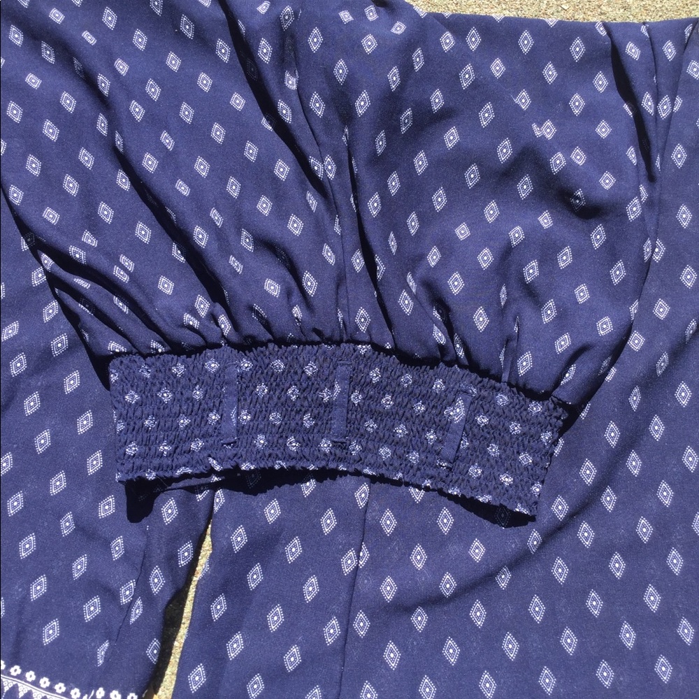 Truth dark blue wide leg boho pants